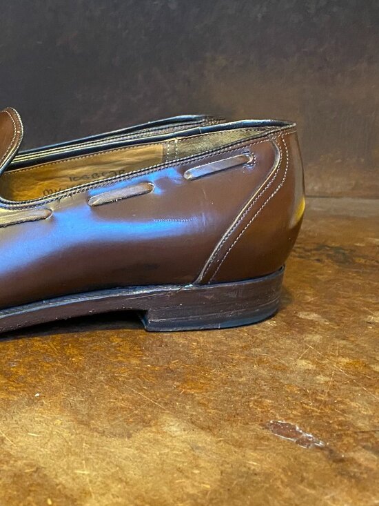 Vintage Alan McAfee London England Bullock Jones Brown Leather Tassel Loafers 11 main image 15